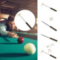 Stainless Steel Telescopic Billiards Pool Cue Removable Bridge Head Anti-Slip Retractable Billiard Bridge Stick Golden. 