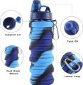 GoBox, Collapsible Silicone Water Bottle/Coffee Cup/Food Basket: Adjustable 500ml/350ml sizes for outdoor fitness, travel, camping, and mountaineering. Portable, foldable, reusable, and leak-proof design. Ideal for kids and easy to carry.. 