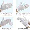 24PCS White Cotton Gloves for Eczema Dry Hands Breathable Work Gloves Liners Moisturizing Overnight Soft Jewelry Coin SPA Gloves. 