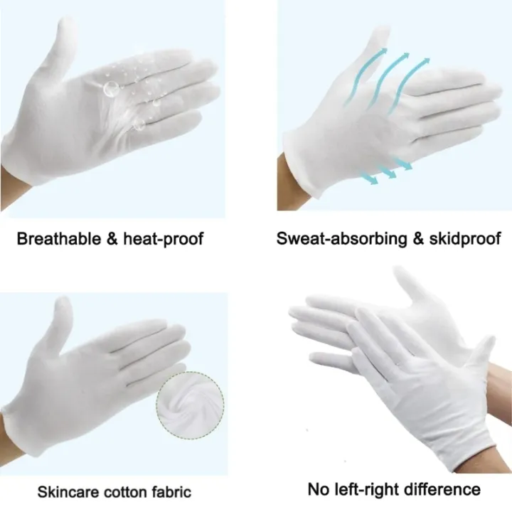 24PCS%20White%20Cotton%20Gloves%20for%20Eczema%20Dry%20Hands%20Breathable%20Work%20Gloves%20Liners%20Moisturizing%20Overnight%20Soft%20Jewelry%20Coin%20SPA%20Gloves%20-%20Image%203