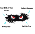 3Pcs Funny Monster Sticker Waterproof 3D vinyl self adhesive funny anime cute Auto Peeking Monster car stickers.