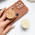 Develop a cute floral phone universal stand with anti slip Tok support for iPhone, , , Griptok folding finger holde.
