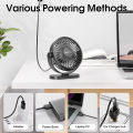 USB Fan 선풍기 Portable Desktop Wall Mounted Mini Electric Fan Mute 3 Speed Adjustment Air Circulator For Home Desk Office. 