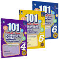 New 6 Pcs/Set 101 Challenging Maths Word Problems Books Singapore Primary School Grade 1-6 Math Practice Book. 