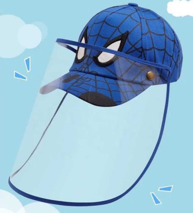 Cartoon%20Printed%20Spiderman%20Cap%20For%20Kids%20-%20Image%202