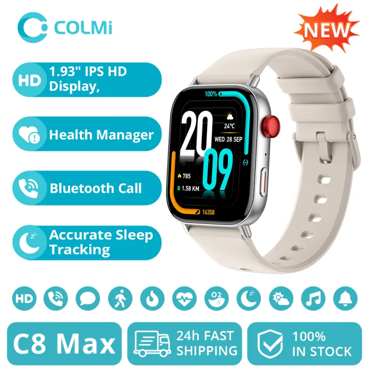 New%20COLMI%20C8%20Max%20Voice%20Calling%20Smart%20Watch%201.93"%20Large%20HD%20Color%20Display%20Health%20and%20Fitness%20Tracking%20Smartwatch%20for%20Men%20and%20Women%20-%20Image%202