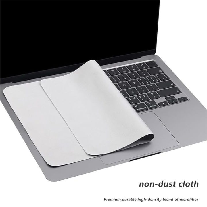 Ultra-Soft Microfiber Cleaning Cloths Notebook Screen Keyboard Protector For MacBook Pro 13-14/15-16 Inch