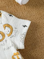 2025 New Summer Cartoon Printed Short-sleeved T-shirt and Shorts, Versatile Two-piece Set for Baby Boys.