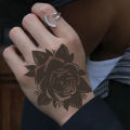 Rose, cool temporary tattoo stickers, durable waterproof, semi permanent herbal tattoo stickers. 