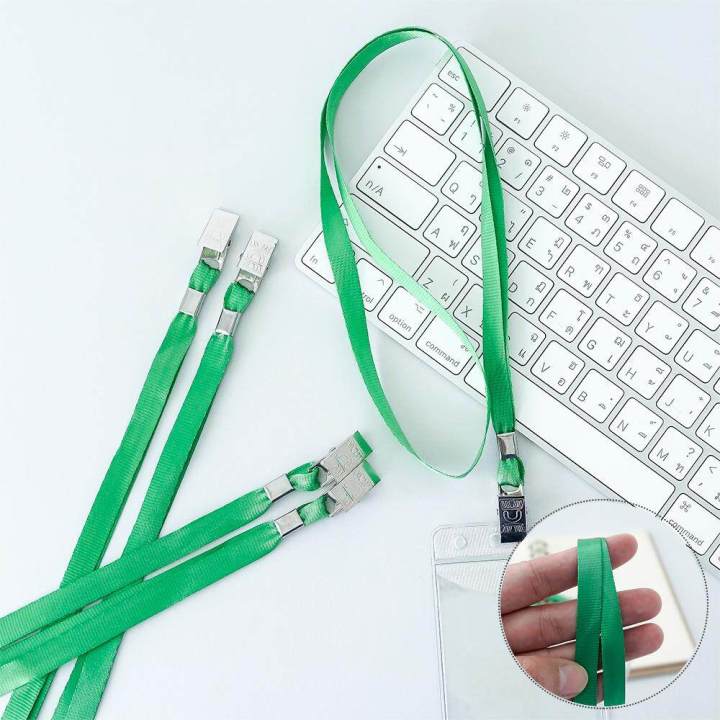 Office2art%20PM10%20fabric%20card%20neck%20strap%2010mm.%20Green%20(100/pack)%20card%20neck%20strap%20badge%20iron%20badge%20employee%20badge%20holder%20student%20name%20badge%20student%20name%20badge%20-%20Image%205