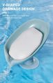 Drain Soap Holder Leaf Shape Soap Box Suction Cup Tray Drying Rack for Shower Sponge Container Kitchen Bathroom Accessories.