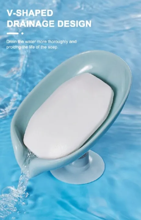 Drain%20Soap%20Holder%20Leaf%20Shape%20Soap%20Box%20Suction%20Cup%20Tray%20Drying%20Rack%20for%20Shower%20Sponge%20Container%20Kitchen%20Bathroom%20Accessories%20-%20Image%204