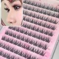 Self Adhesive False Eyelashes 5D Mink Lashes,No Glue Eyelash Clusters,Idol Curl Lash Clusters Reusable Individual Section Lashes.
