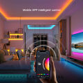 DC5V Smart WiFi COB LED Strip Light 1M 3M 5M Lamp Linear Dimmable Tape Work With Tuya Alexa  Home COB RGB Lights TV Decor lightify. 