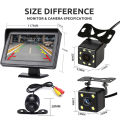 4.3Inch Rear View Camera Monitor Screen Reversing Camera for Car Parking Parking System Camera for Vehicle DashCam Backup Camera. 
