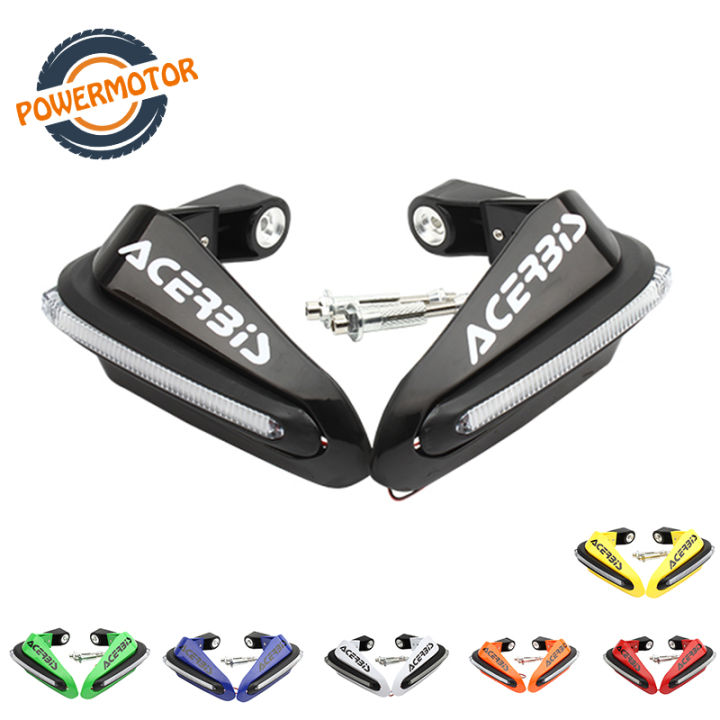 Motorcycle LED light Hand Guards Handguard For most 15mm diameter handlebar ATV Dirt Bike and other models YAMAHA APRILIA PEGASO