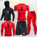 Anime Berserk Guts Men Sport Set Compression T-Shirt Pants Shorts Jacket Sets Men Gym Fitness Rashguard Training Clothes Jerseys. 