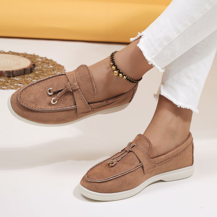 New%20Lefu%20Shoes%20Women's%20Soft%20Leather%20Retro%20Lazy%20Man%20Step%20on%20Thick%20Sole%20Flat%20Bottom%20Comfortable%20Single%20Shoe%20Shoes%20for%20Women%20step%201390%20-%20Image%204