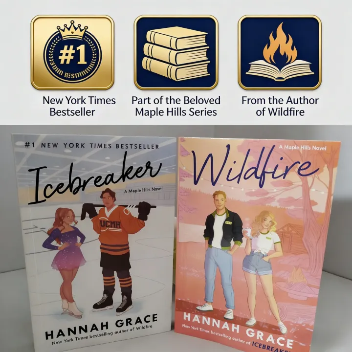 Icebreaker%20&%20Wildfire%20By%20Hannah%20Grace%20-%20A%20Maple%20Hills%20Novel%20Sports%20Romance%20Young%20Adult%20Fiction%20Book%20Set%20-%20Image%202