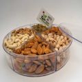 Elegant 6-Section Mix Dry Fruit Gift Box | Assorted Nuts Holiday Basket | Perfect for Thanksgiving, Birthdays, and Special Occasions. 