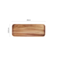 Natural Acacia Wood Tray Coffee Tray Rectangular Plate Fruit Snacks Food Storage Trays Dessert Candy Tray Gongfu Tea Tray. 