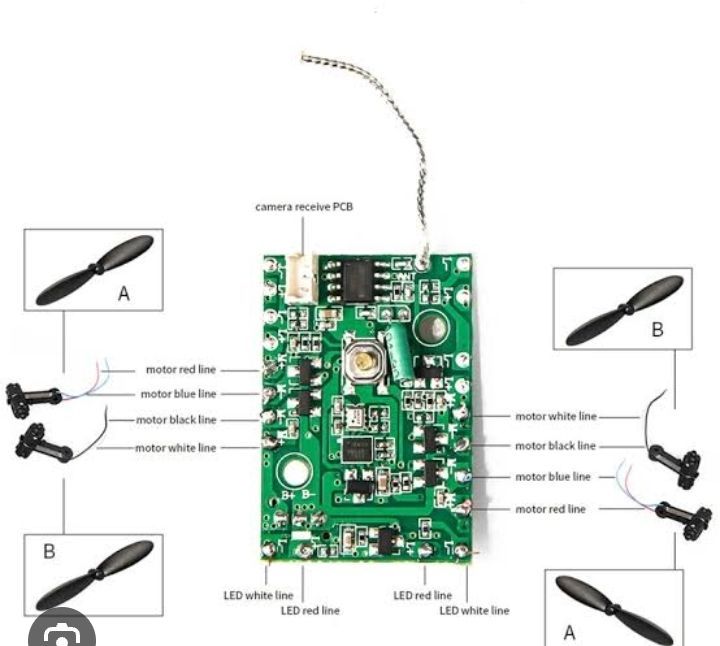 Receiver Board for LS-MIN Mini Drone RC Quadcopter Spare Parts