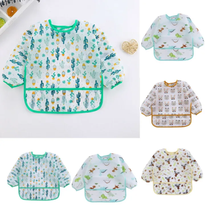 Baby%20Bibs%20New%20Cute%20Children%20Baby%20Stuff%20Toddler%20Waterproof%20Long%20Sleeve%20Art%20Smock%20Feeding%20Bib%20Apron%20for%20Kids%200-6%20Years%20-%20Image%202