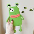 Funny Soft Silicone 3D Frog Phone Cases for IPhone 15 14 13 12 11 Pro Max Mini XR 7 8 Cartoon Cute Shockproof Bumper Cover. 