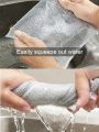 Thickened Cleaning Cloth, Kitchen Rag, Stainless Steel Cleaning Cloth, Suitable For Cleaning Kitchen Oil Stains/4-12pcs.