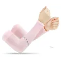 Summer Ice Silk Long Sleeves Anti-Sunburn Arm Cover Men Women Cuff New Cool Hand Sleeves Anti-UV Cycling Arm Sleeve Fingerless. 