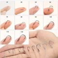 80pcs Small Fishing Hook 3#-12# Pre-tied Fishing Hooks With PE Line Double Hook Fish Hooks. 