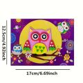 20 sheets of 3D children's stickers, handmade fun creative painting set, simple and interesting 3D art beginner kit. 