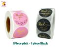 500 pieces Gold and Black or Pink and Gold Thank You for Your Order Stickers Decorative Thank You Label Sticker Stationery, Business Packaged, Gift Wrapped, Handmade and Food Sticker. 