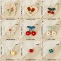 Fashion Cherry Flower Lace Clothing Patches Multifunction Embroidered Fabric Patch Sew-on DIY Applique Clothing Accessories.