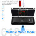Lefon Digital FM Radio Receiver Speaker Stereo MP3 Player Support TF Card USB Drive LED Display Time Shutdown Portable Radios. 