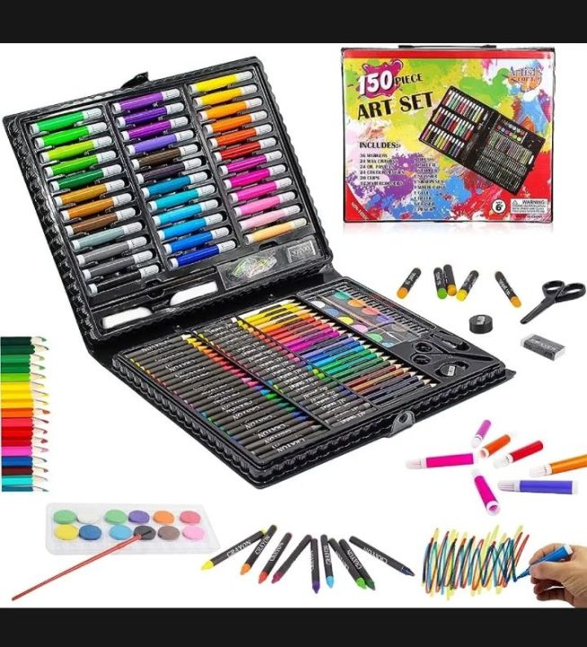 150 piece art set  / Deluxe art set / Drawing set for kids / 150pc art deluxe set for kids