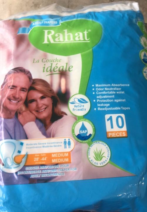 Adults Diapers Rahat Medium 10 Pcs with Maximum Absorbence