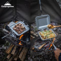 CAMPINGMOON TT-1315 Double-Sided Non-Stick Bread Sandwich Toast Clamp Multi-Purpose Camping Breakfast Clip Pan Baking Tray.