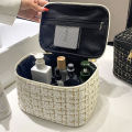 2026 New Women's Bag Knitted Style Makeup Bag Portable Portable Portable Makeup Bag Fashionable Large Storage Bag BX100.