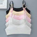 4pcs/Lot Teenage Girls Training Bras Seamless Middle High School Students Vest Bra Kids Children Back Buckle Bra Teens Underwear. 