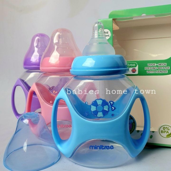Minitree baby feeder 330ml/11oz new design wide neck plastic bottle (1feeder)