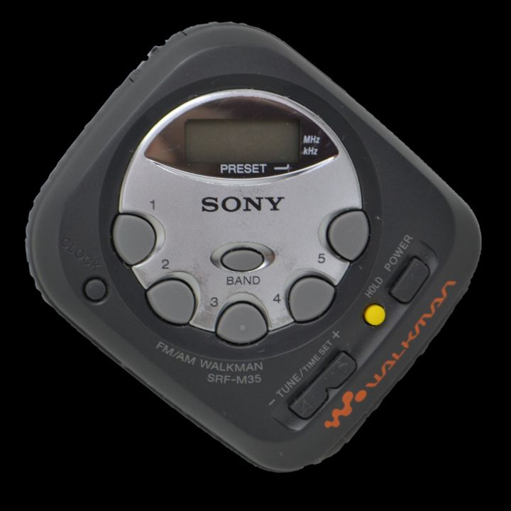 SONY SRF-M35 WALKMAN FM/AM STEREO PLAYER BLACK PORTABLE PLAYER
