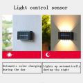 Solar Outdoor Wall Light 10 LED Waterproof Garden Light Courtyard Balustrade Decorative Atmosphere Lamp Down Luminous Solar Lamp. 