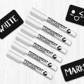 White Paint Pen for Rock Painting,Stone,Ceramic,Glass,Wood,Tire,Fabric,Metal,Canvas. Set of 3/6 Acrylic Paint White Marker. 