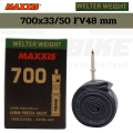 Maxxis welter weight 700x23-32c fv48/60/80 small kiss 700x3 3/50C FV 48 mm. 