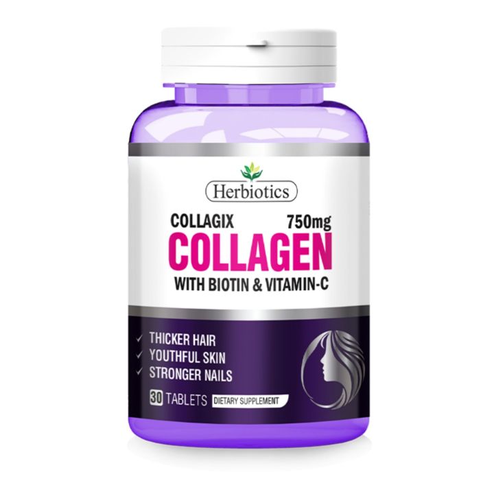Herbiotics Collagix Collagen 750mg 30s Tablets
