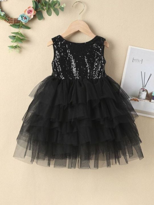Net fairy frock | 3 layered black net frock fro girls
