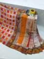 Comilla Batik Half Silk Sharee Women's Fashionable Traditional Sari Blouse Included.