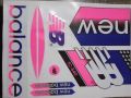 3D 2024 Latest Edition NB Edition For Pink And BlueProfessional Players Edition For  Cricket Bat  Stickers Latest 3D Cricket Bat Stickers Edition 2024. 