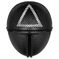 Squid Game Mask  | Squid game costume| Front Man & Guard Masks (Circle, Triangle, Square) - Squid Game Mask - Premium Quality Cosplay Costume - squid game mask. 
